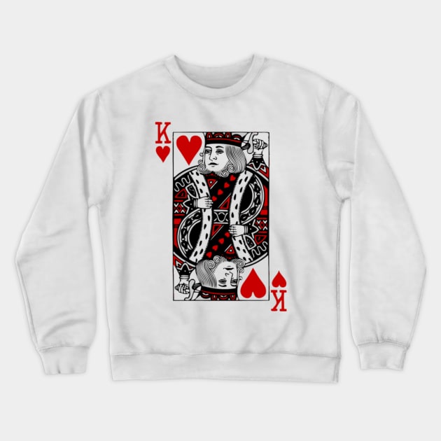 king of hearts Valentines Day (his and her) Crewneck Sweatshirt by gani90